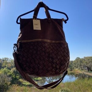 NWT GENUINE LEATHER BAG CÍVICO 93 Brown Made in ITALY